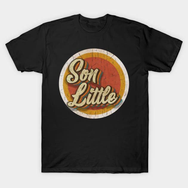 circle vintage Son Little T-Shirt by KewanAlasStore